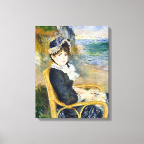 Auguste Renoir By the Seashore Canvas Print