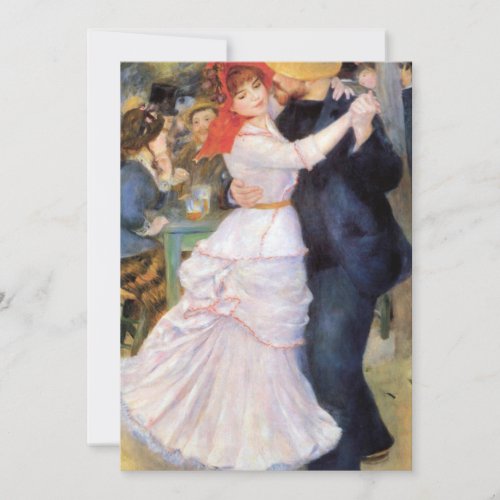 Auguste Renoir _ Dance at Bougival Invitation