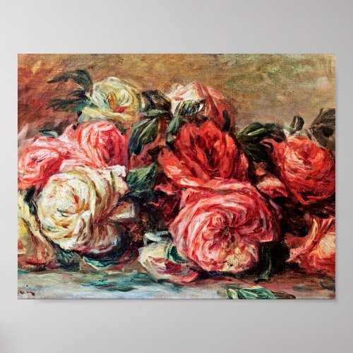 Auguste Renoir _ Discarded Roses Poster