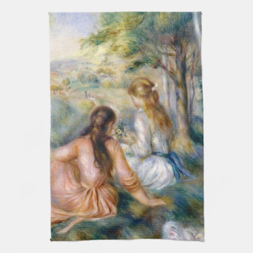 Auguste Renoir In the Meadow Kitchen Towel