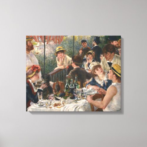 Auguste Renoir _ Luncheon of the Boating Party Canvas Print
