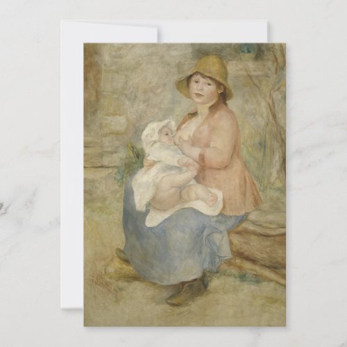 Auguste Renoir _ Maternity Invitation