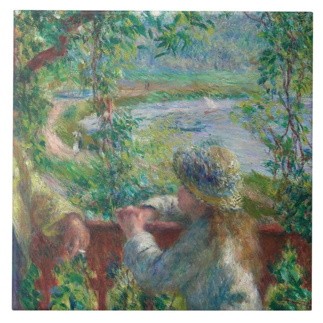 Auguste Renoir - Near the Lake Ceramic Tile (Front)