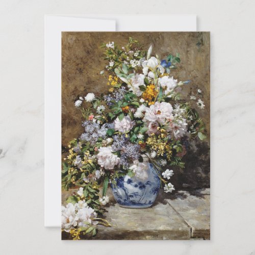 Auguste Renoir _ Spring Bouquet Holiday Card