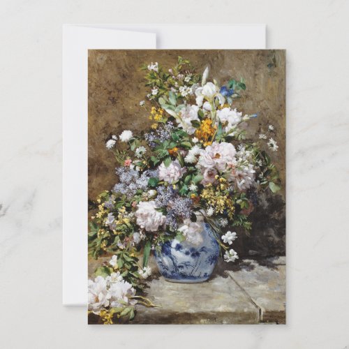 Auguste Renoir _ Spring Bouquet Invitation