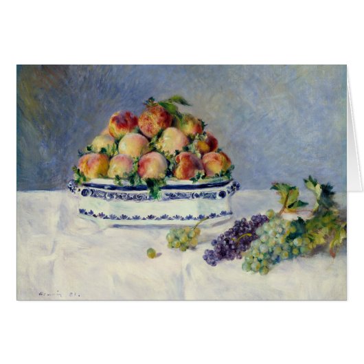 Auguste Renoir -Still Life with Peaches and Grapes (Front Horizontal)