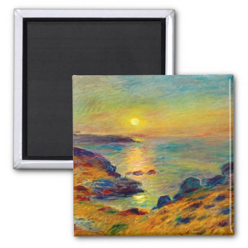 Auguste Renoir Sunset et Douarnenez Magnet