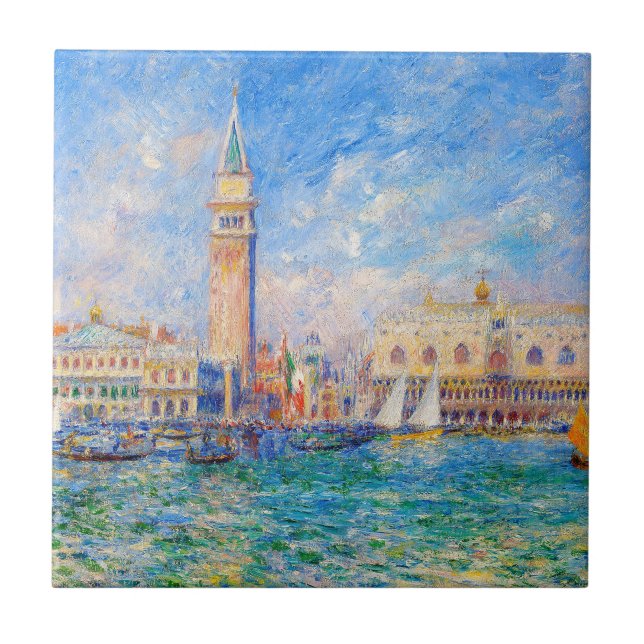 Auguste Renoir - The Doges Palace Venice Tile (Front)