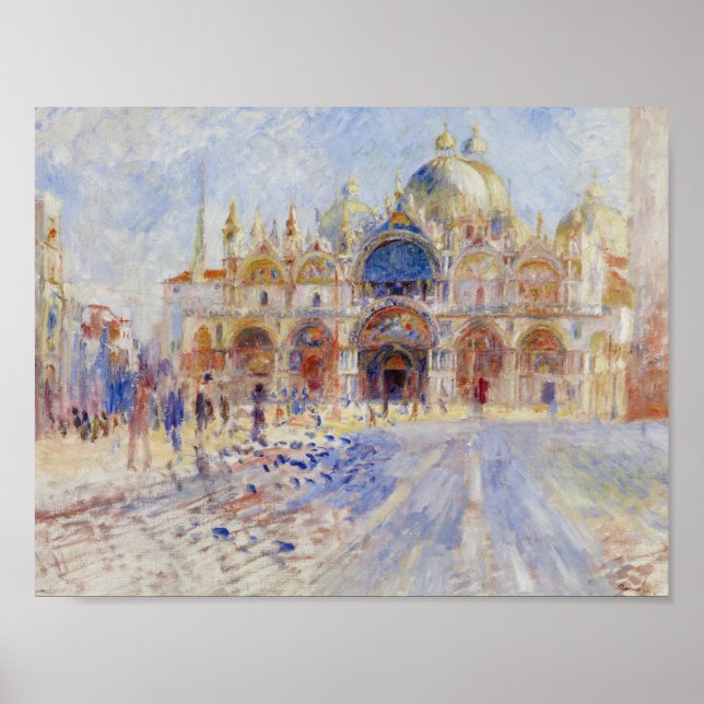 Auguste Renoir - The Piazza San Marco, Venice Poster (Front)