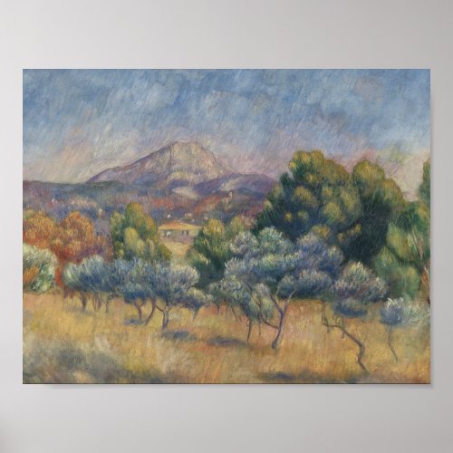 Auguste Renoir _ The Sainte_Victoire Mountain Poster