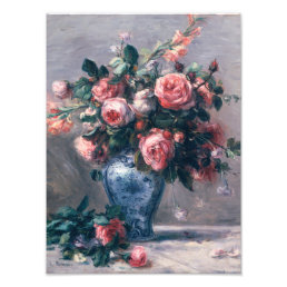 Auguste Renoir - Vase Of Roses Photo Print