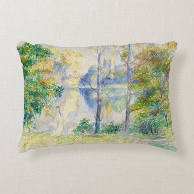 Auguste Renoir - View of a Park Accent Pillow (Front)