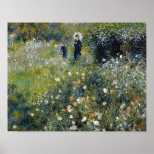 Auguste Renoir - Woman with a Parasol in a Garden Poster