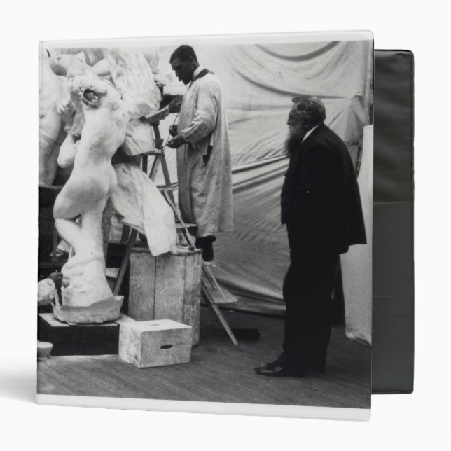 Auguste Rodin  in his Paris studio Binder (Front/Inside)