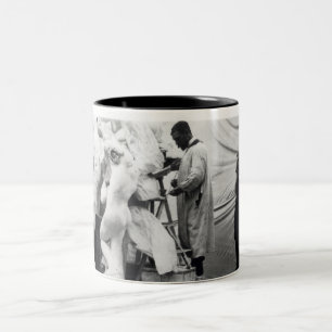 Auguste Rodin in his Paris studio Two-Tone Coffee Mug
