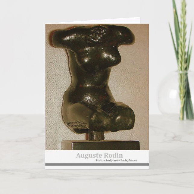 Auguste Rodin Sculpture Card (Front)
