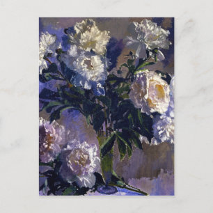 Augusto Giacometti Vintage White Peonies Postcard