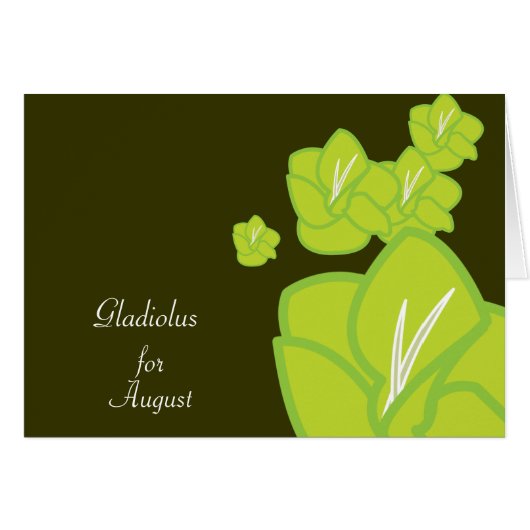 August's Birth Flower-Customize Cards (Front Horizontal)