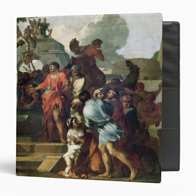 Augustus  before the Tomb of Alexander III 3 Ring Binder (Front/Inside)