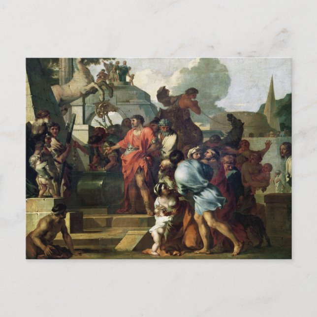 Augustus  before the Tomb of Alexander III Postcard (Front)