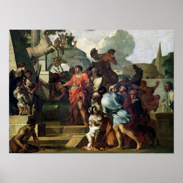 Augustus  before the Tomb of Alexander III Poster (Front)