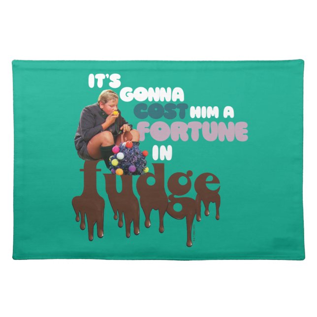 Augustus Gloop - A Fortune in Fudge Cloth Placemat (Front)