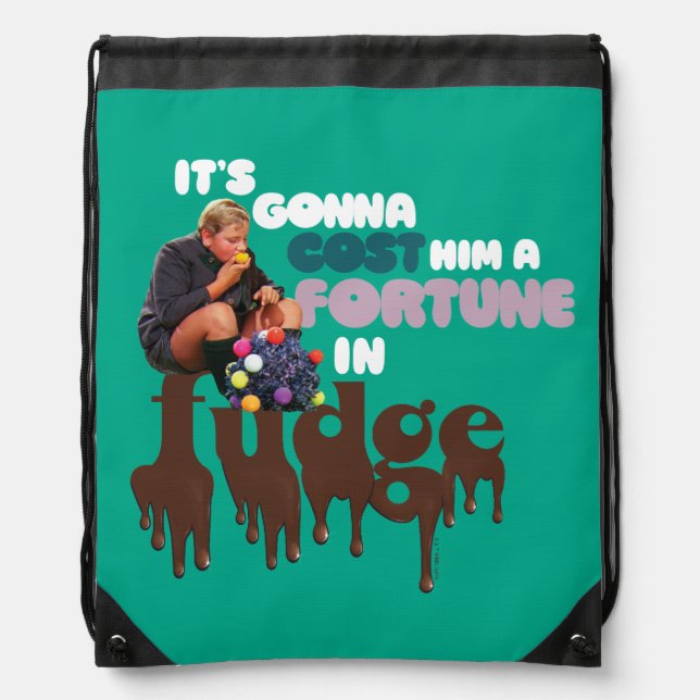Augustus Gloop - A Fortune in Fudge Drawstring Bag (Front)
