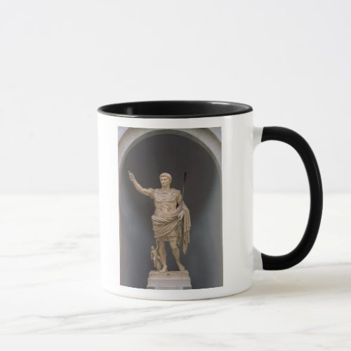 Augustus of Prima Porta c20 BC marble Mug