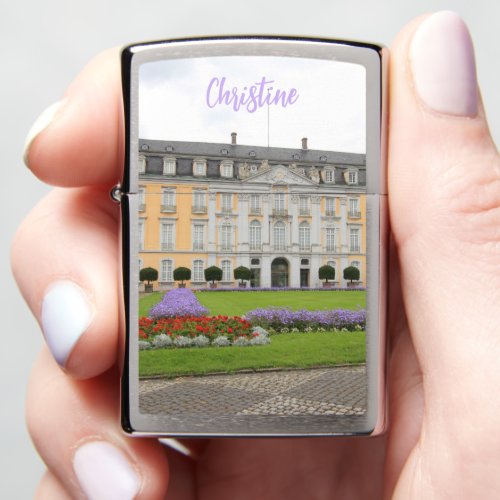 Augustusburg Palace with Flower Garden Zippo Lighter
