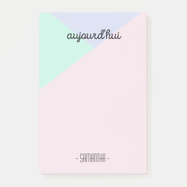 Aujourd'hui Notes (Front)
