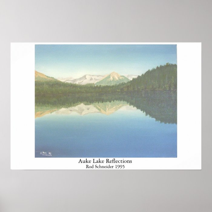 Auke Lake Reflections Print