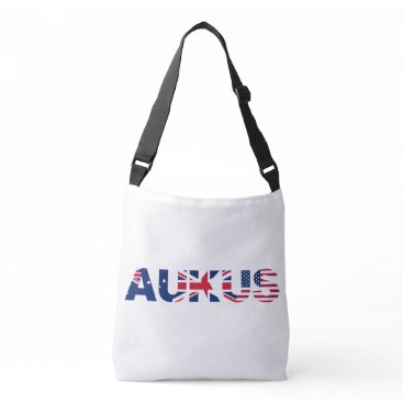 AUKUS AU UK US Security Pact Alliance Flags Crossbody Bag AUKUS AU UK US Security Pact Alliance Flags Crossbody Bag