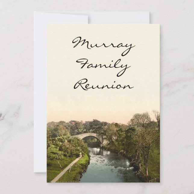 Auld Brig O'Doon, Ayrshire, Scotland Invitation (Front)