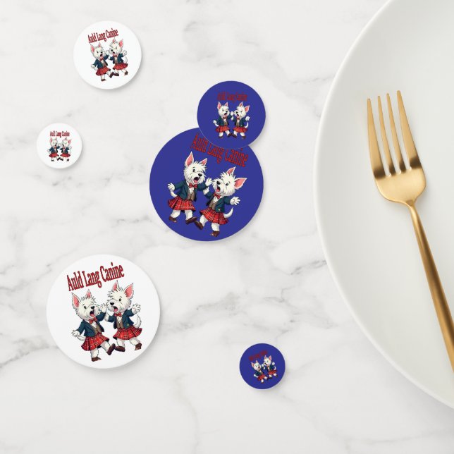 Auld Lang Canine West Highland Terrier Ceilidh Confetti (Group)