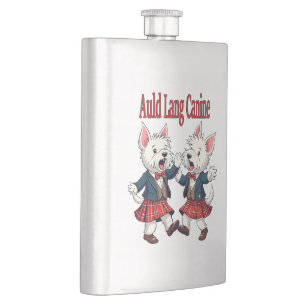 Auld Lang Canine West Highland Terrier Ceilidh Flask