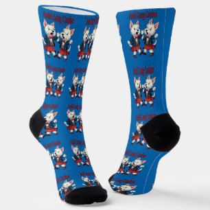 Auld Lang Canine West Highland Terrier Ceilidh Socks