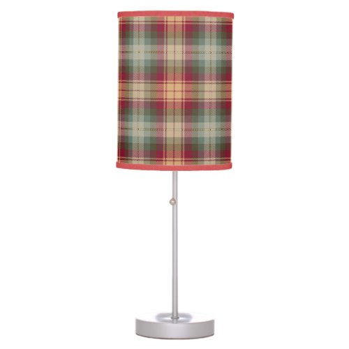 Auld Scotland Tartan Plaid Pattern Table Lamp