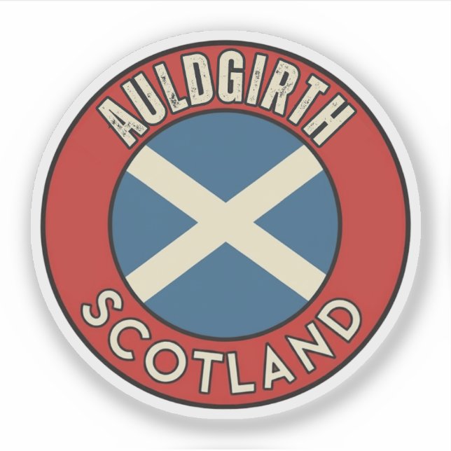 Auldgirth, Scotland Sticker (Front)