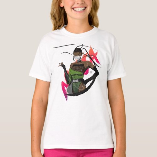 AULT DESIGN _ Ninja Series 01 Female Graphic Tees T_Shirt