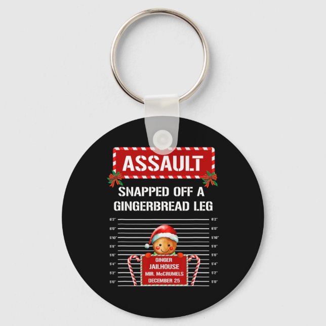 Ault Gingerbread Inmate Christmas Group Xmas Match Keychain (Front)