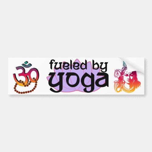 Aum _ Fueled by Yoga _ Shiva Bumper Sticker