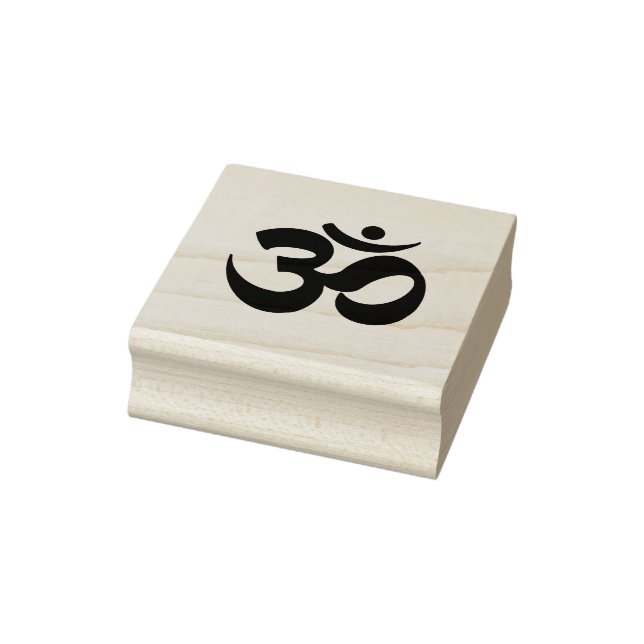 Aum Hindu Meditation Symbol Yoga Indian Rubber Stamp (Stamp)