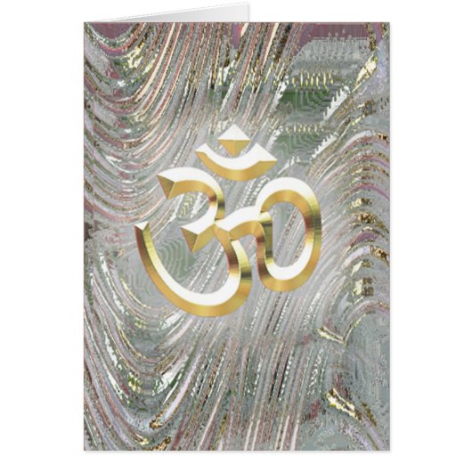Aum Namaste Ap Kay-say Hey Cards (Front)