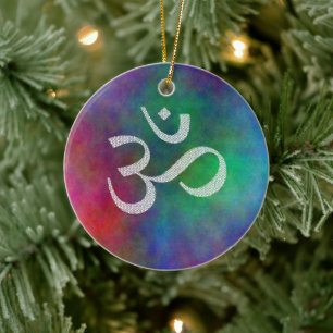 Aum Om Ceramic Ornament