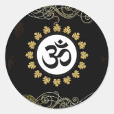 Gold Glitter Spiritual Symbols Yoga Stickers 20/50 Cardmaking Scrapbooking