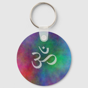 Aum Om Keychain