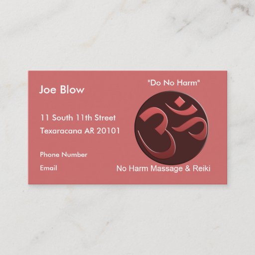 Customizable Aum or Om Symbol in mauve Business Card Templates