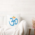 Aum sign throw pillow | Zazzle