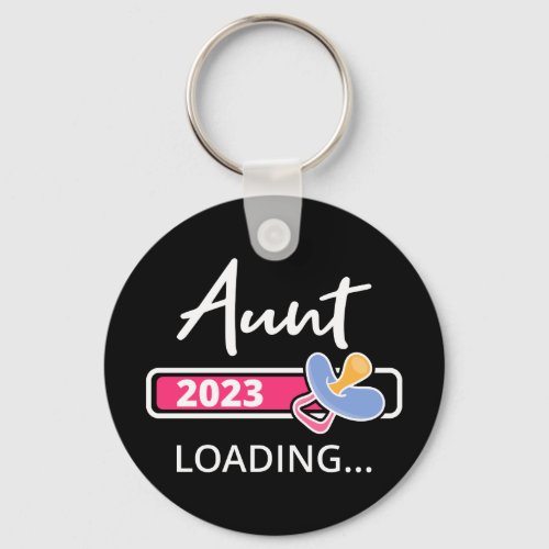 Aunt 2023 Loading I _ Promoted To Auntie Keychain
