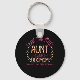 aunt and dog mom gifts women sunflowers heart .pn keychain